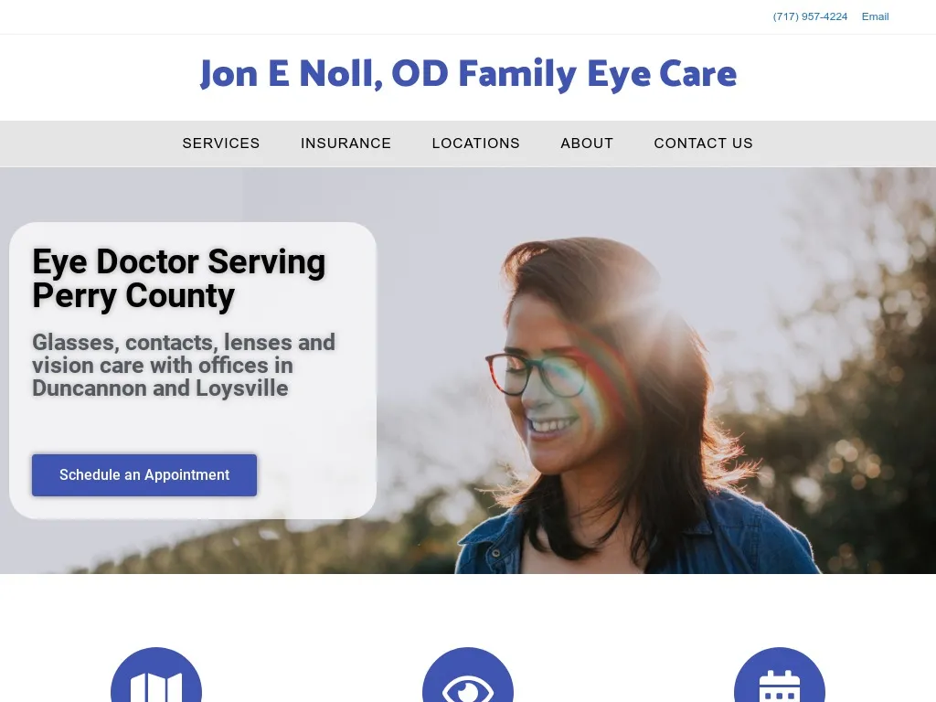 Jon E Noll, OD website